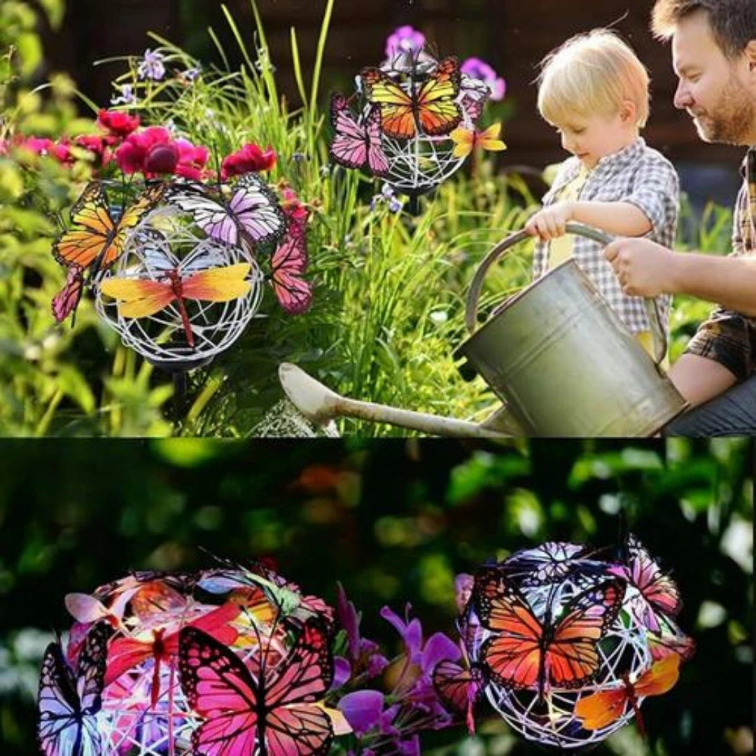 Butterfly Duo® | Solar-Powered Butterfly Stake Lights