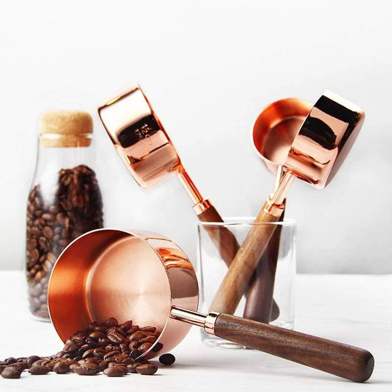 Measuring Spoon & Cup Set | Walnut and Copper