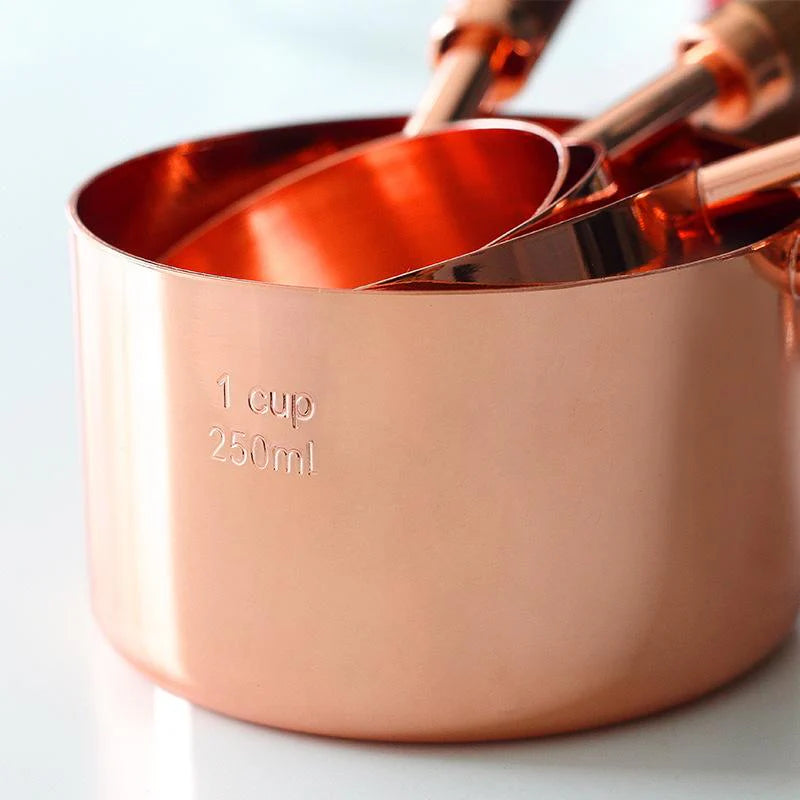 Measuring Spoon & Cup Set | Walnut and Copper