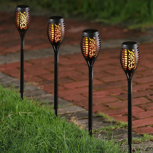 Solar-Powered Night Torch