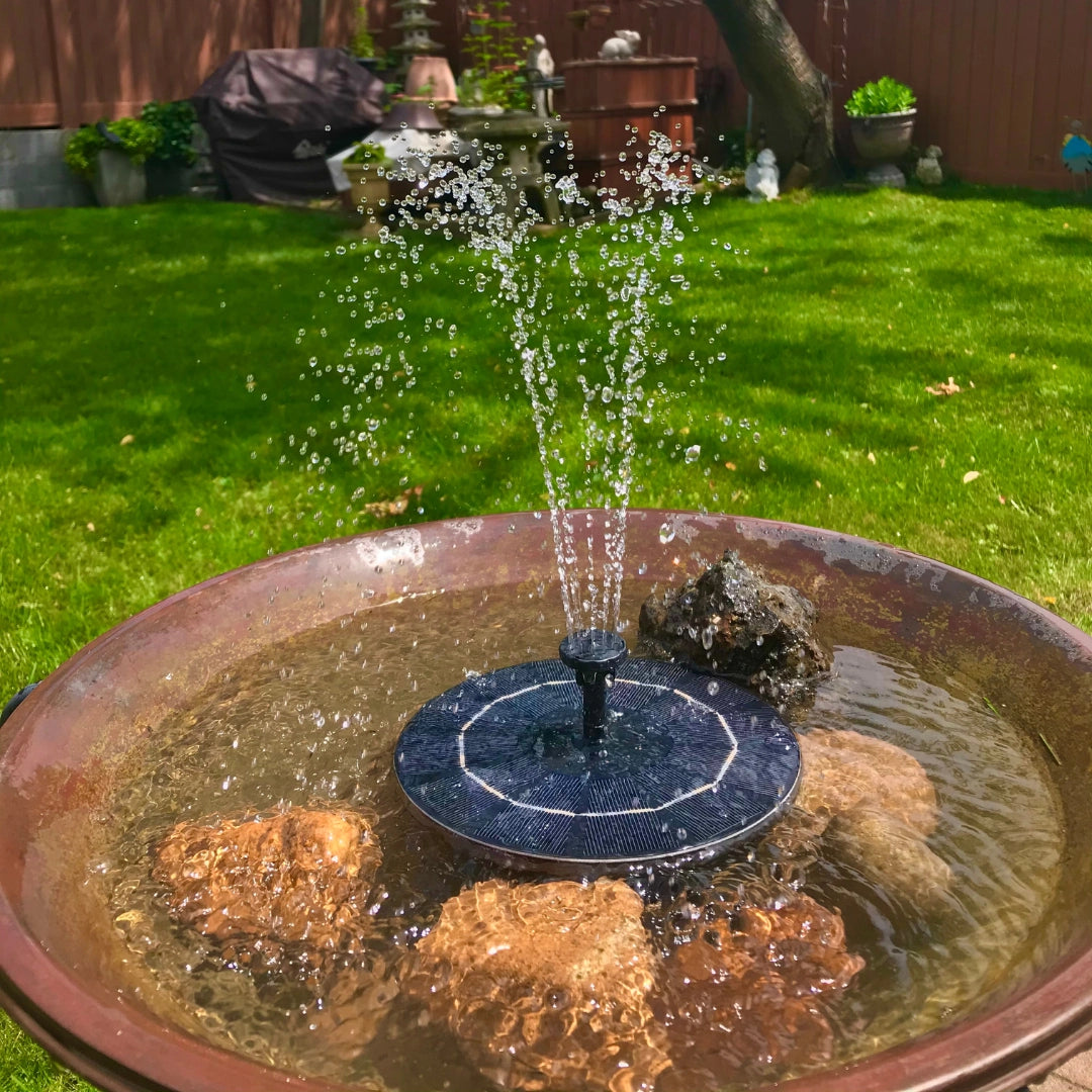 Solar-Powered Fountain