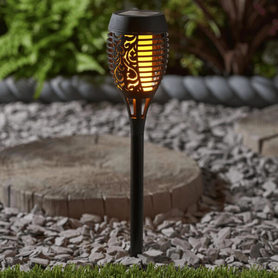 Solar-Powered Night Torch