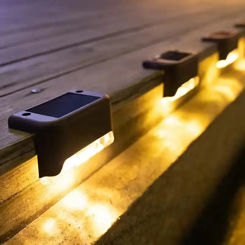 Solar-Powered Stair Lighting