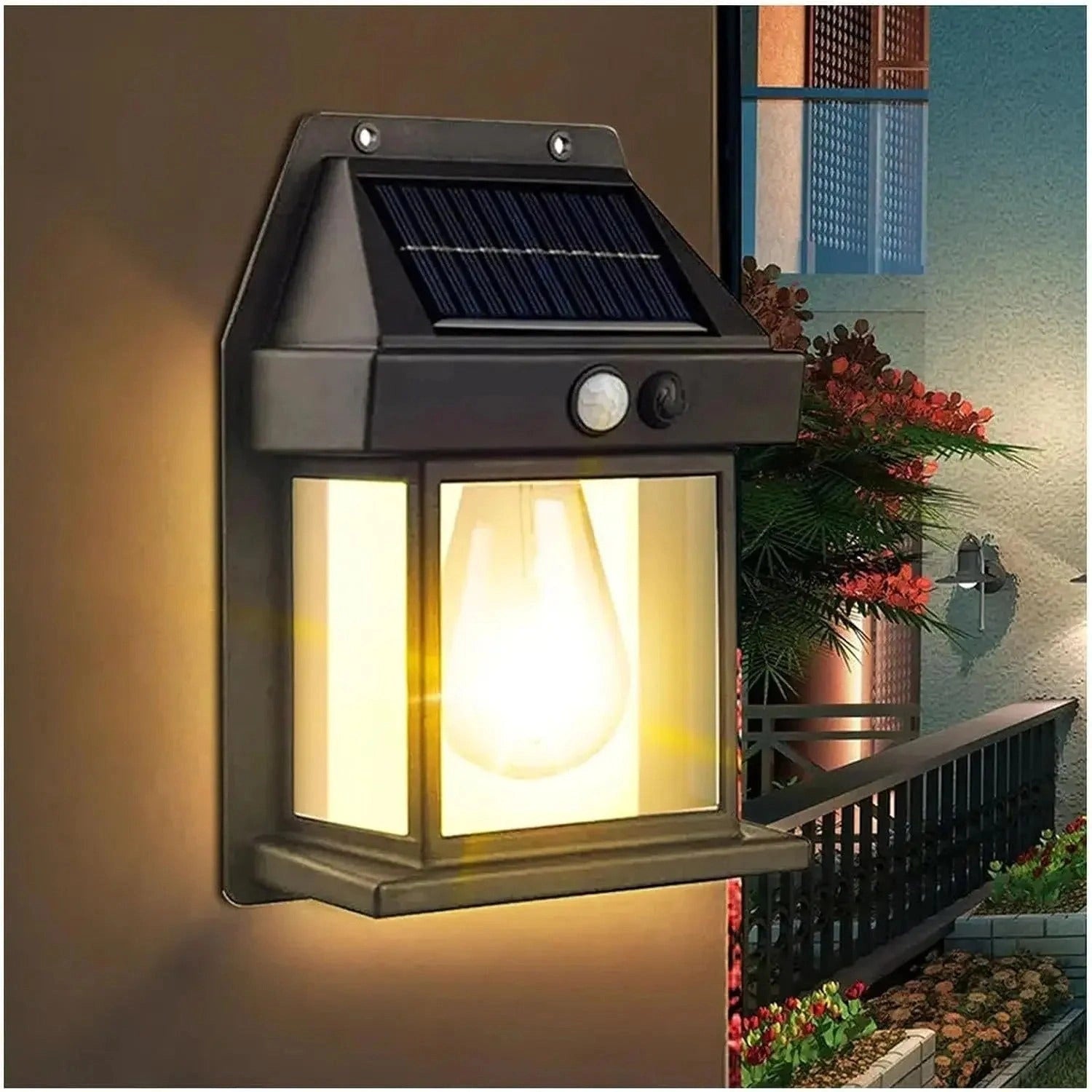 Solar-Powered Wall Lantern